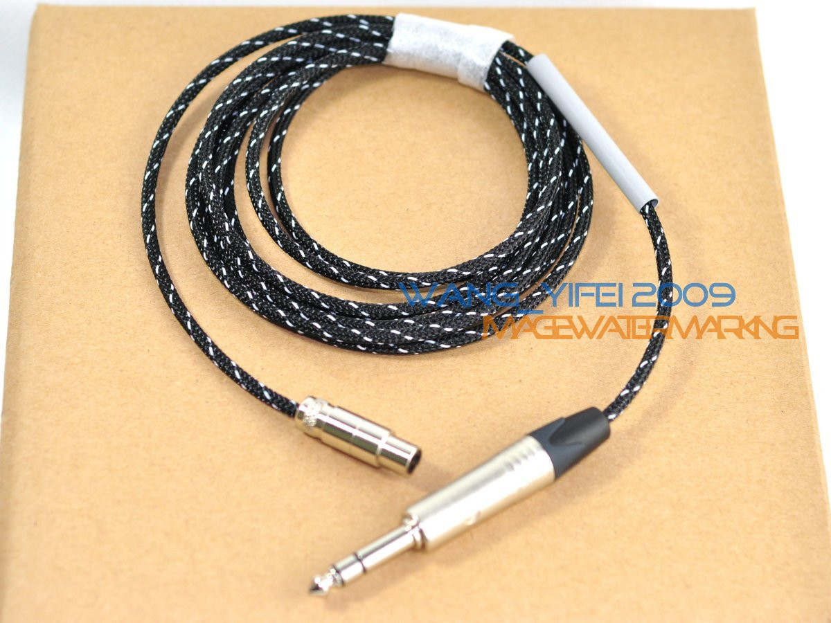 2.5M Upgrade Headphone Cables For Q701 K 702 271 272 181.. & Neutrik 6.3mm Plug