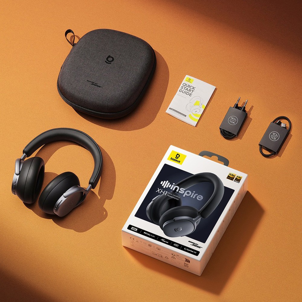 Baseus Inspire XH1 ANC Wireless Bluetooth Headphones – Black