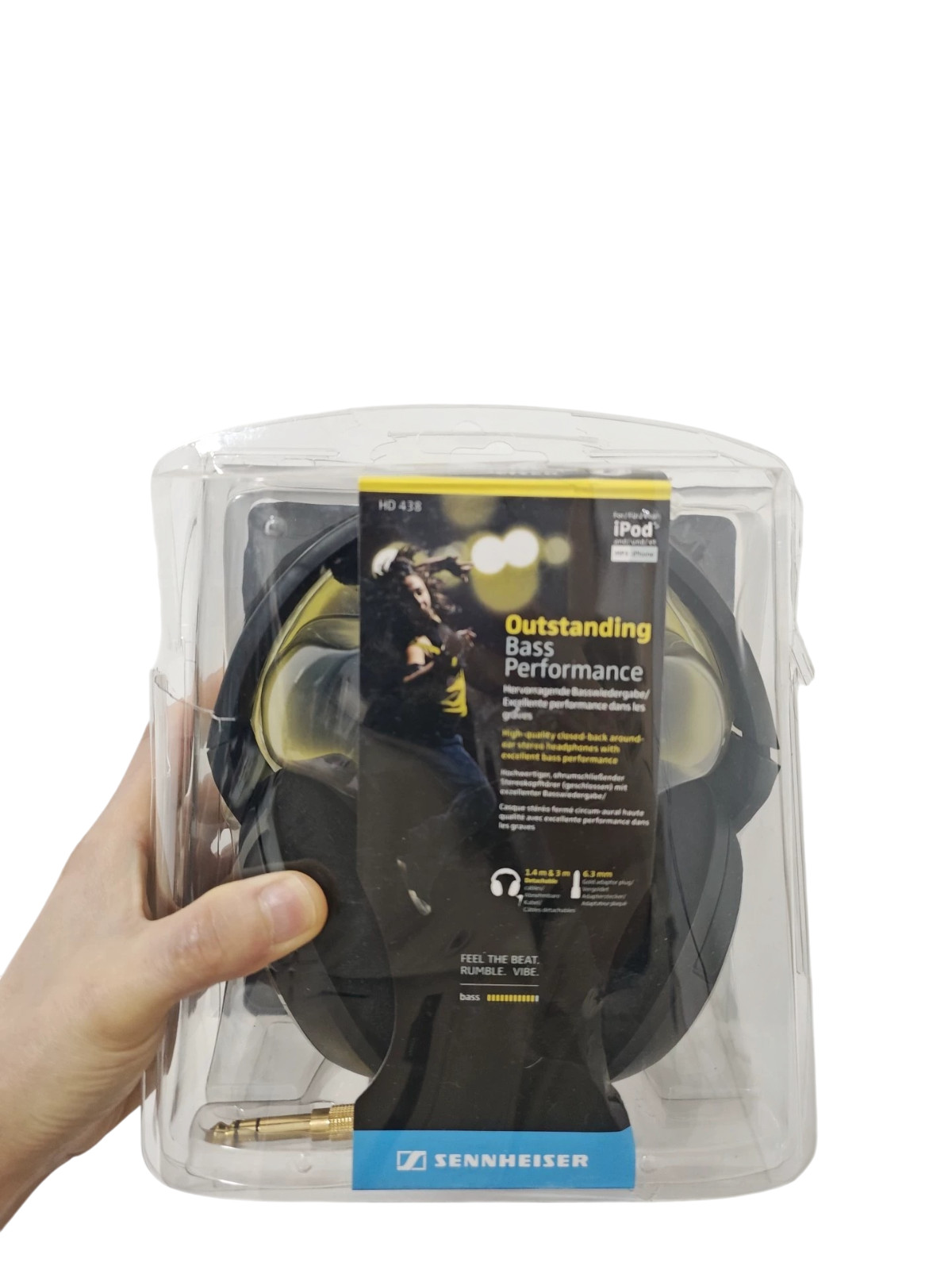 Sennheiser HD438 Closed Circumaural Hi-Fi Headphones w/ Enhanced Bass – Open Box
