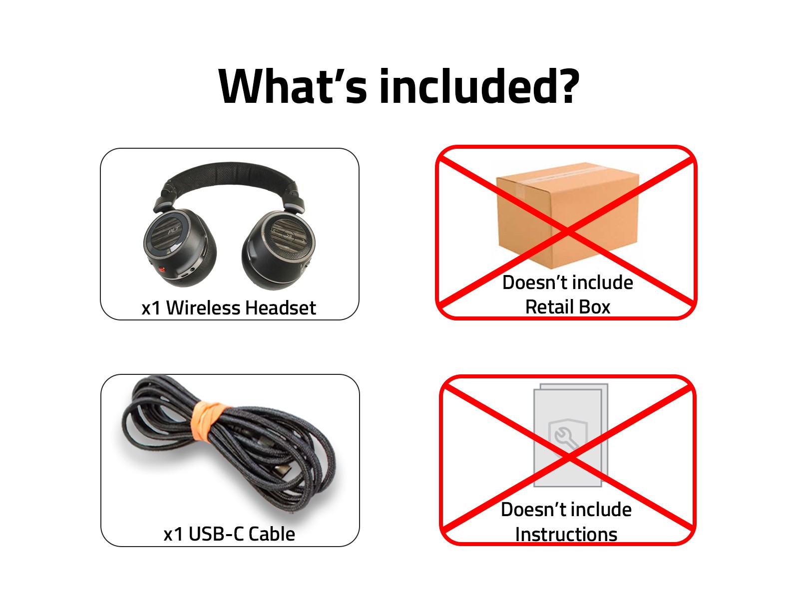 Plantronics B8200 208769-01 Wireless Headset Sweat-Proof with Noise Cancellation