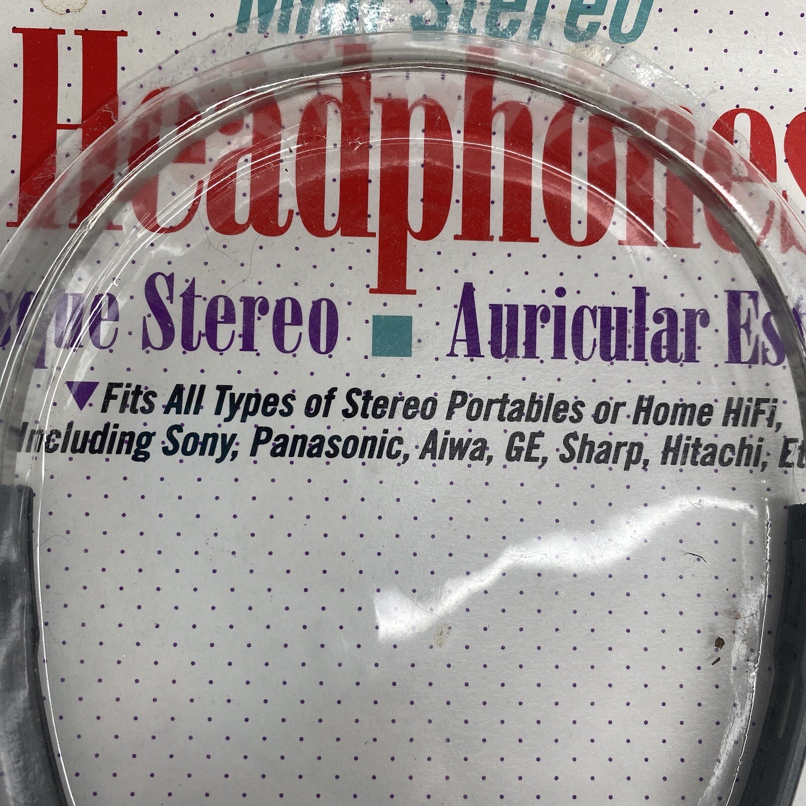 Vintage 1980’s New Sentry Mini Stereo Over-Head Headphones H0415