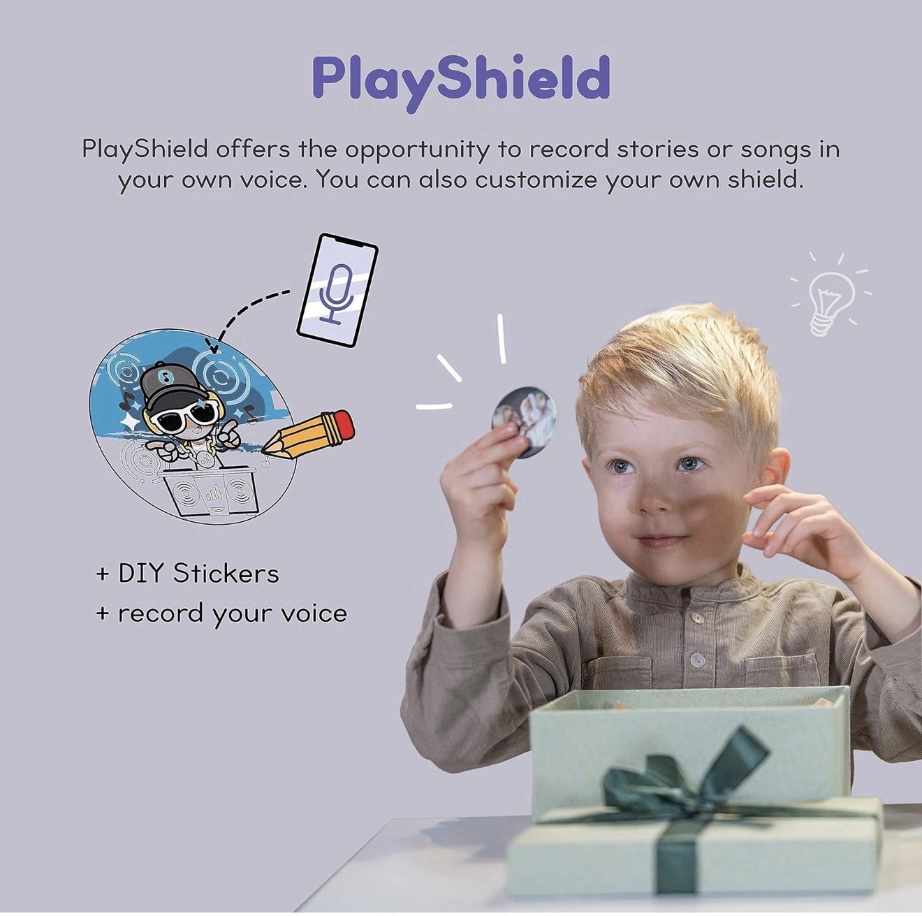 Storytelling Bluetooth Kids Headphones Intro Bundle with ZenDisk and PlayShield