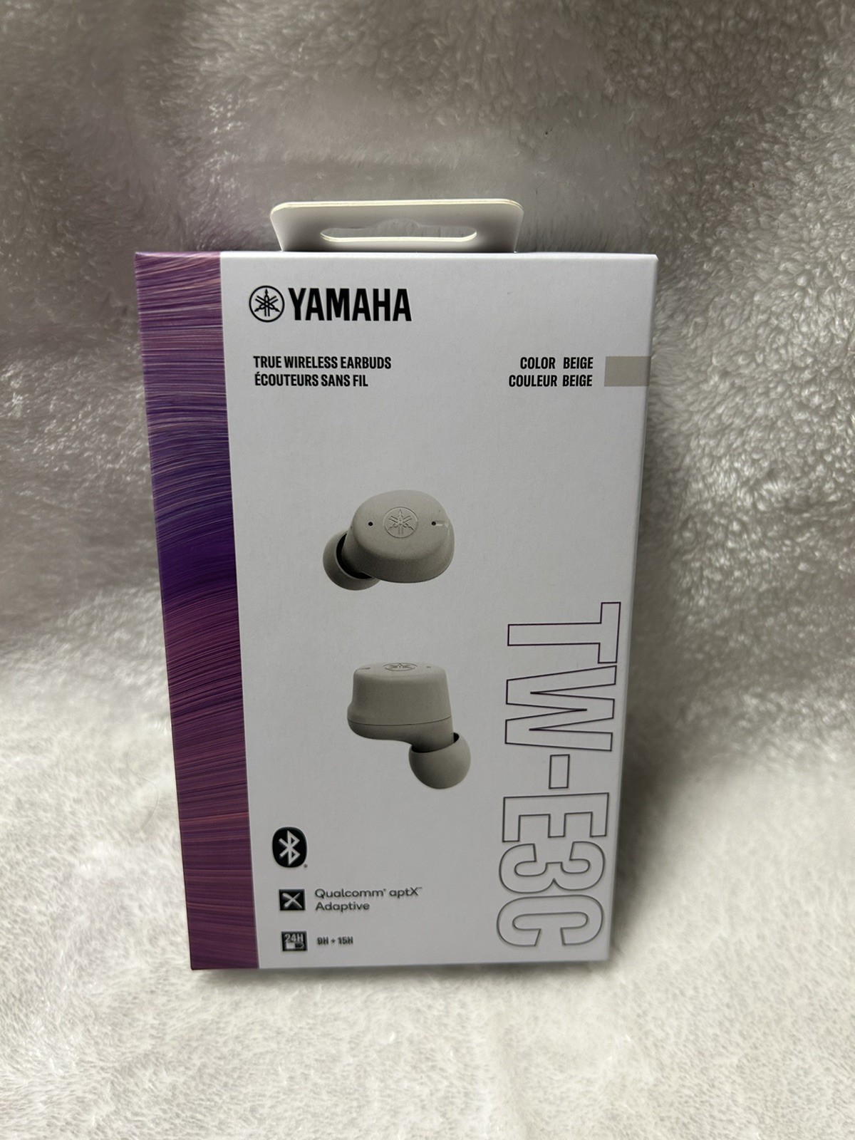 Yamaha TW-E3C True Wireless Bluetooth Earbuds beige