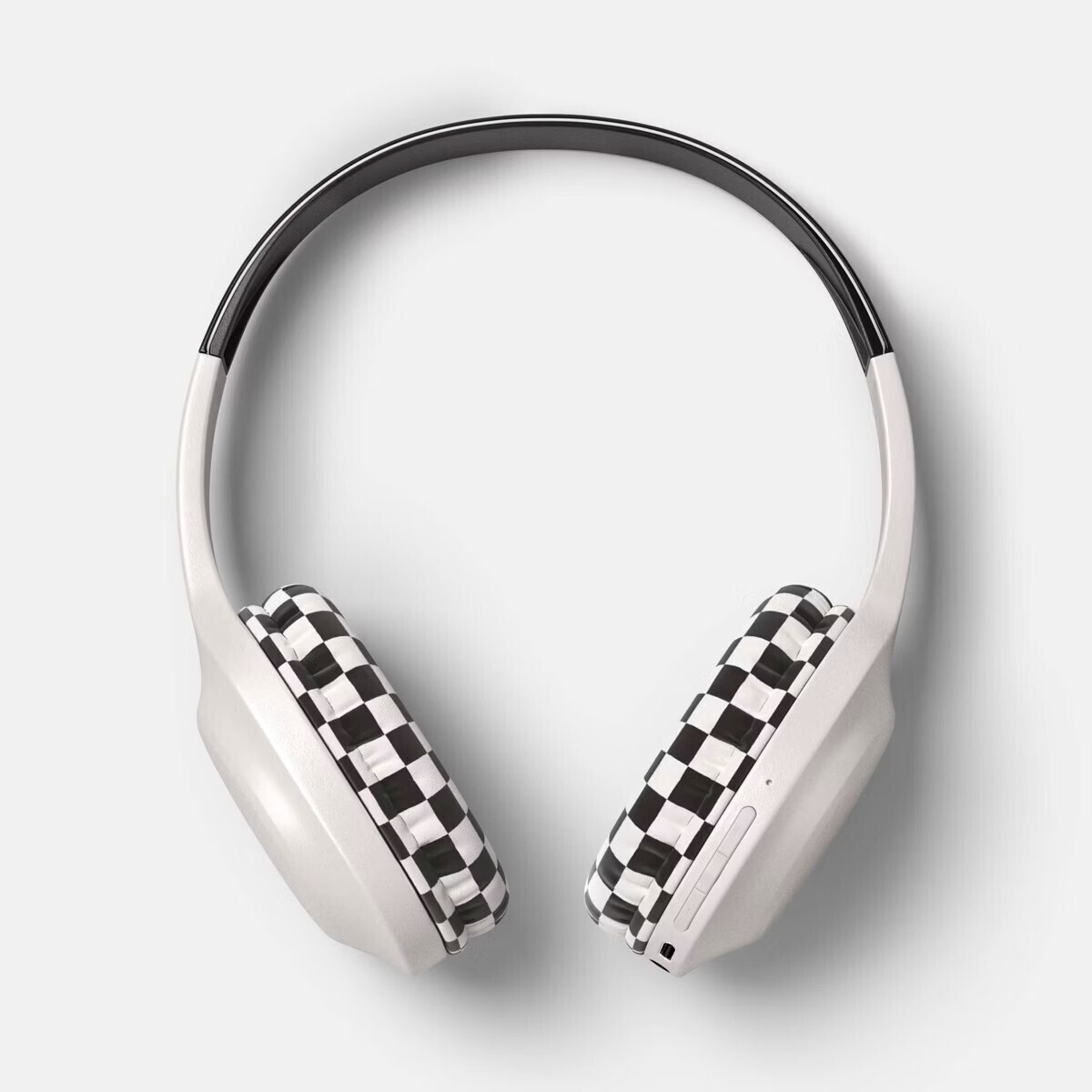 Heyday Wireless On-Ear Headphones with Microphone – Brown Checkered – New