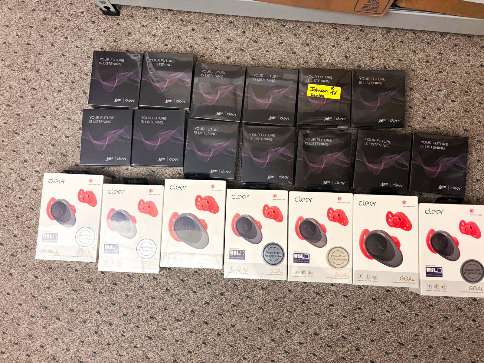 Cleer Goal True Wireless Bluetooth Earbuds and clear roam sport wireless
