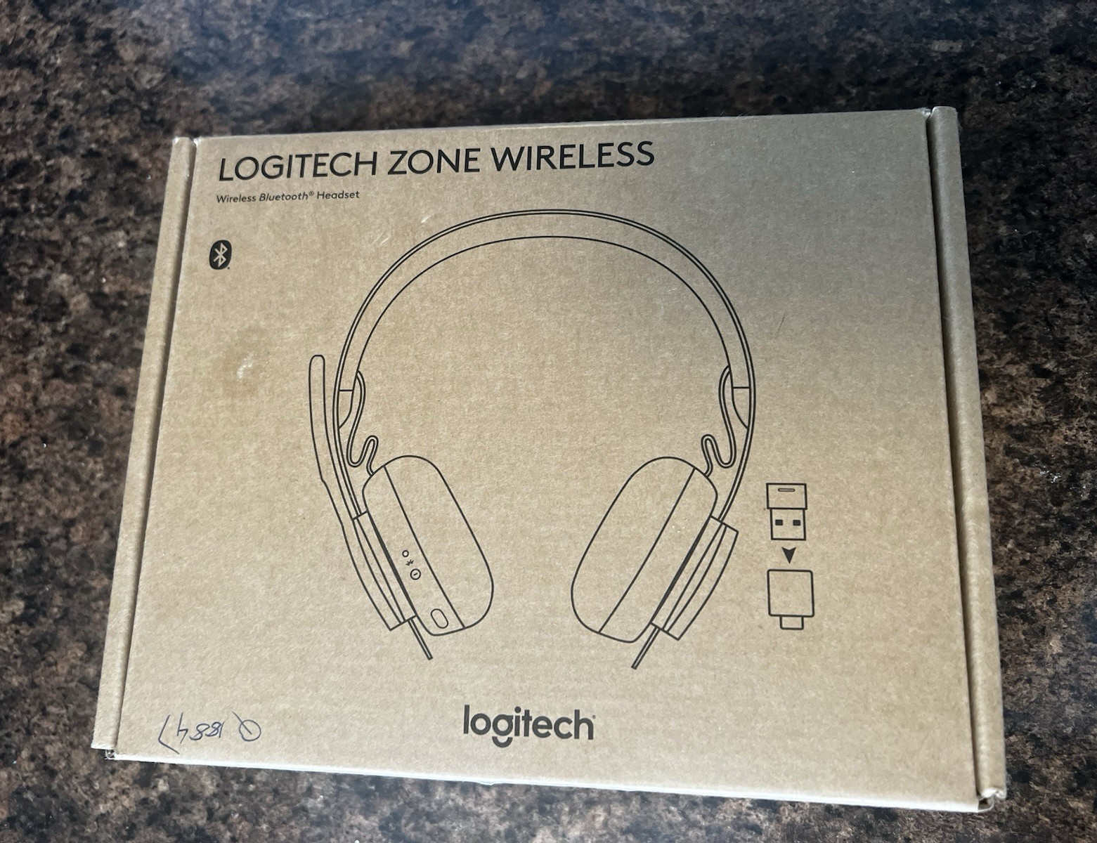 Logitech Zone Wireless Bluetooth Over-Ear Headset, Built-In Mic, Black