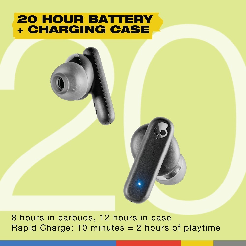 Smokin’ Buds XT True Wireless in-Ear Earbuds, Black