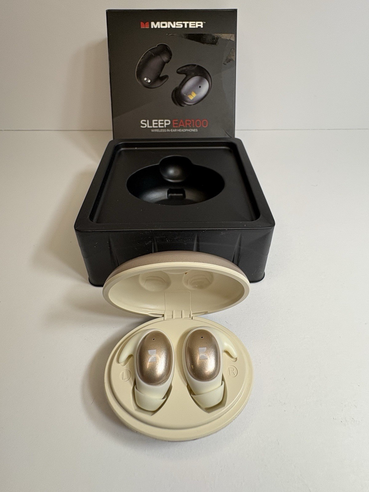 Monster Sleep Ear100 Ear Buds, Sleep Earbuds With Stereo Sound