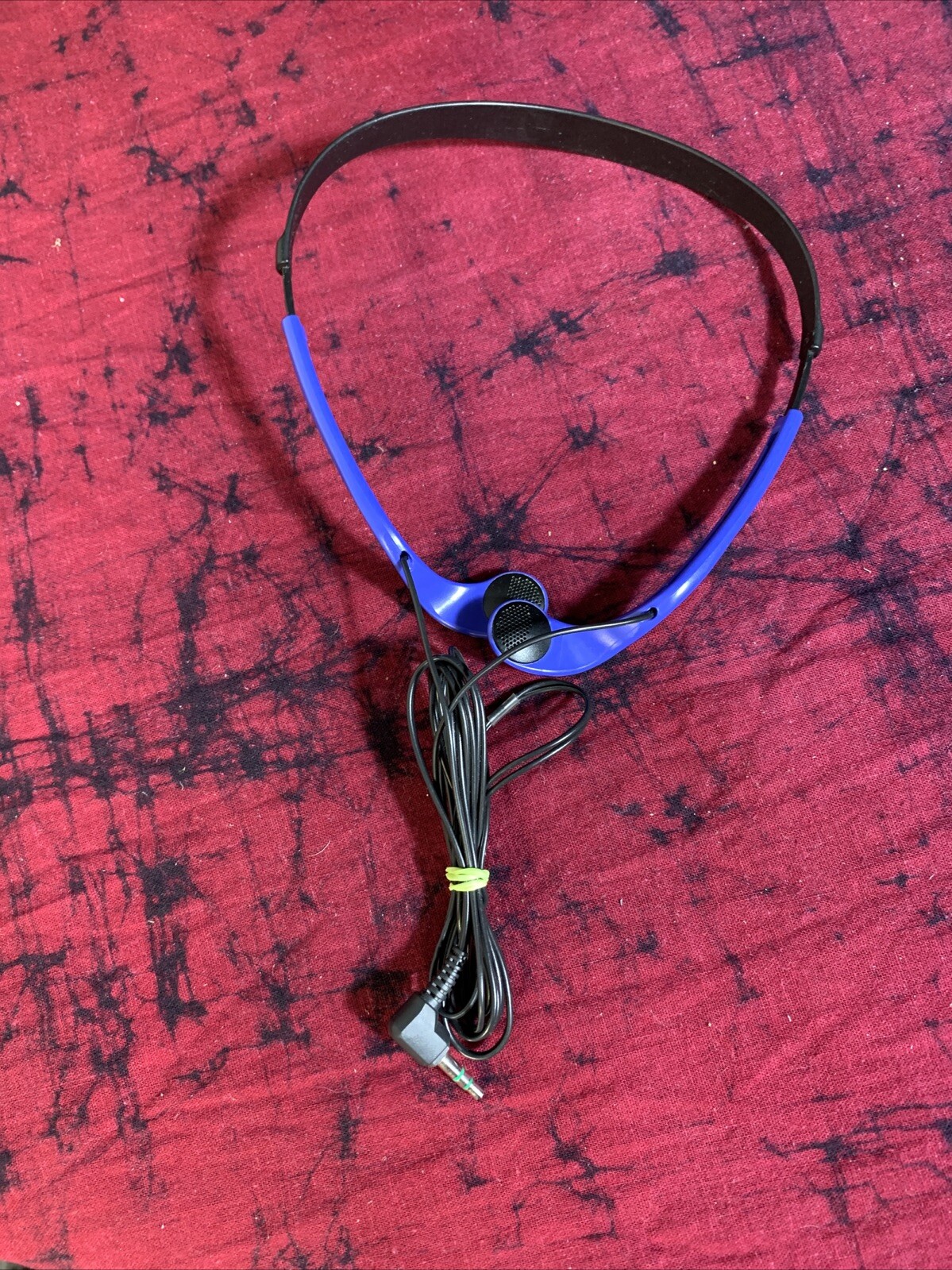 Rare Blue Sony Sports MDR-W014 Lightweight Vertical Wired Headphones