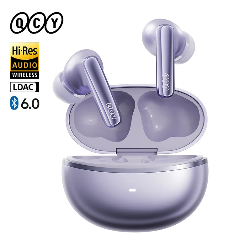 QCY MeloBuds N70 Wireless Earbuds ANC Bluetooth 6.0 LDAC Hi-Res 50Hrs IPX5