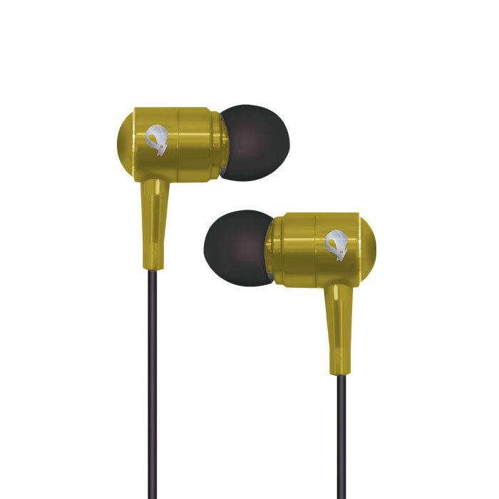 Spider USA Earbuds Sapphire Series Earphone MIC Remote US Seller Yellow SPEB111
