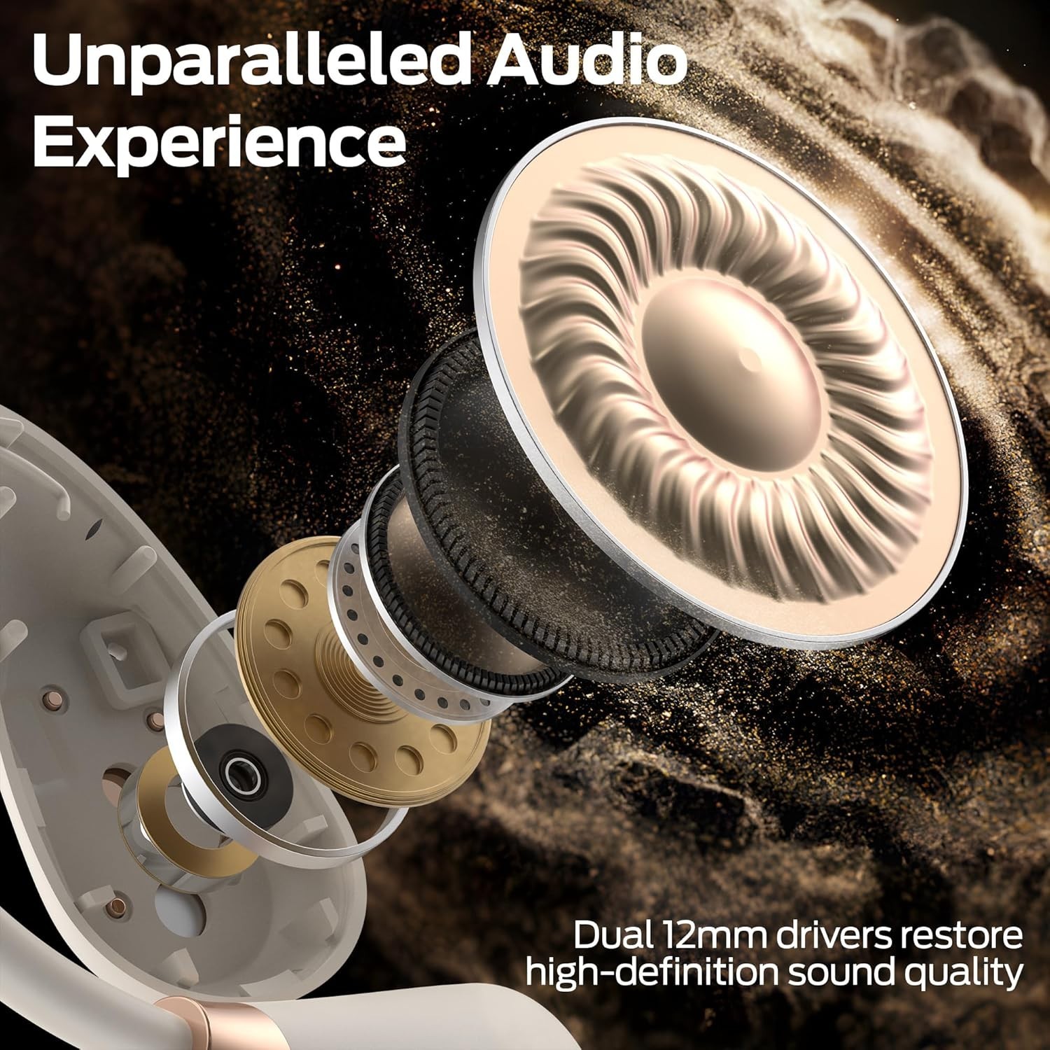 MONSTER Open Ear Headphones,Stereo Sound, Wireless Headphones 30 Hours Playback
