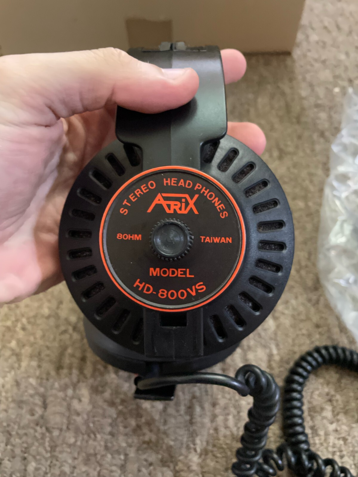 Vintage Arix HD-800VS Over Ear Headphones Made in Taiwan