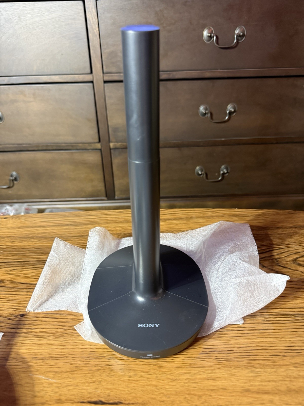 Sony WH-RF400 Wireless RF Stereo Over-Ear Headphones w/ Stand, Black