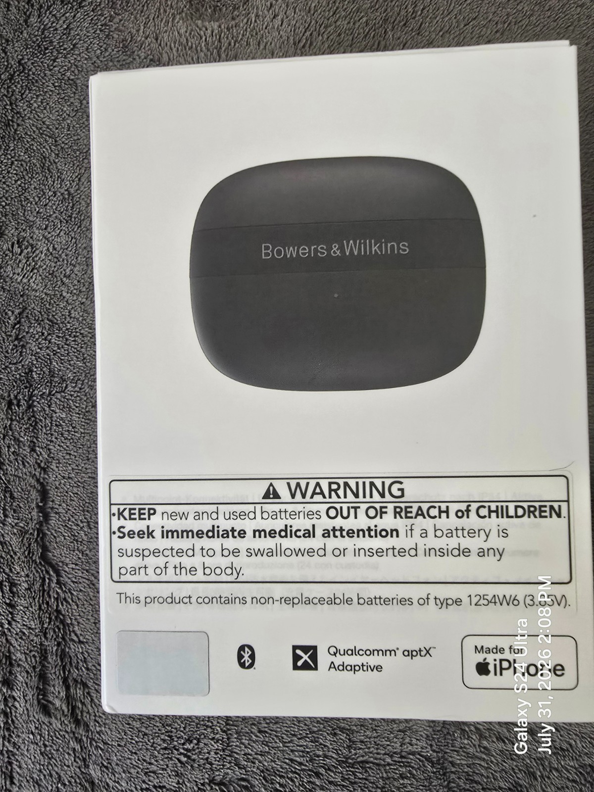Bowers & Wilkins Pi6 Wireless Earbuds with aptX Adaptive & 12mm Drivers