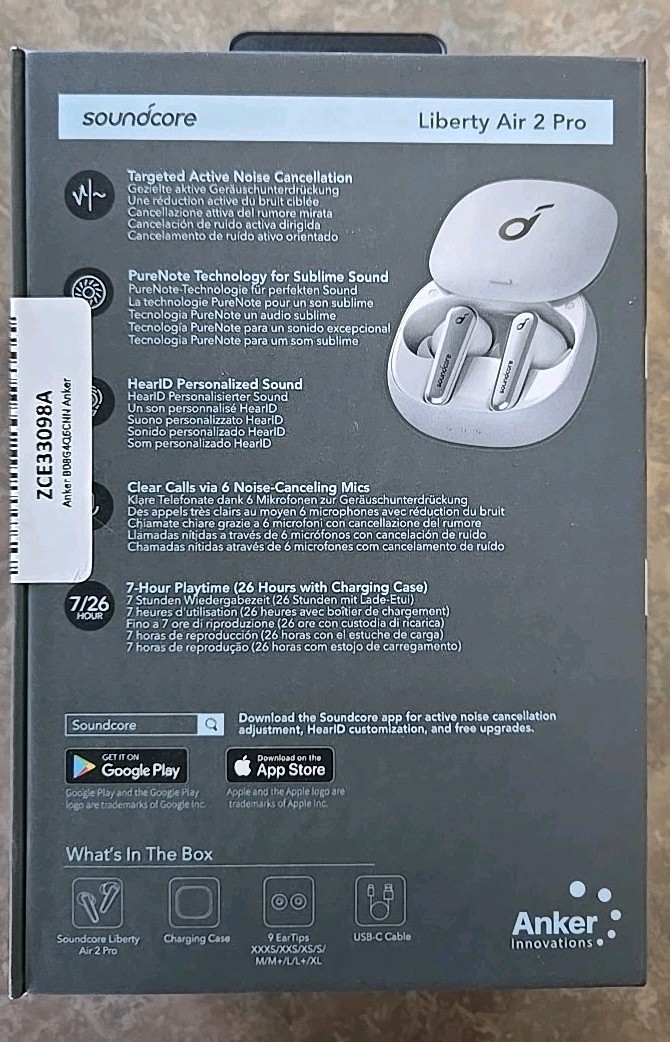 🔥 Anker Soundcore Liberty Air 2 PRO TRUE Wireless Noise-Cancelling RARE WHITE!