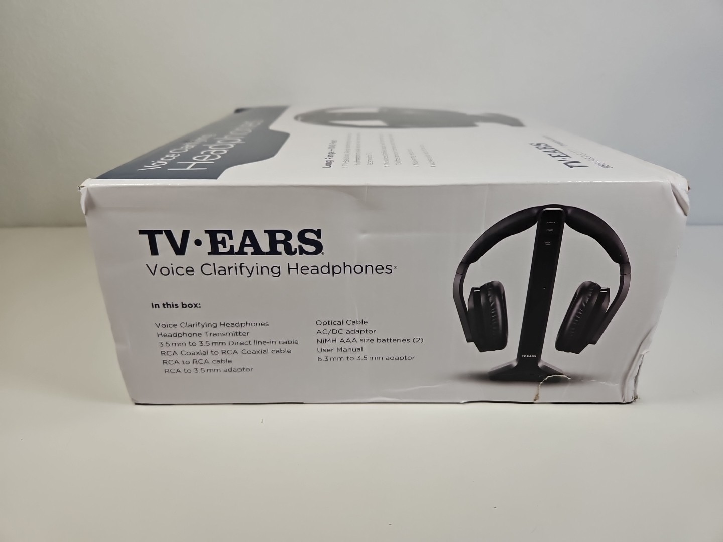 TV EARS Voice Clarifying Headphones 100 Ft Over Ear Tested