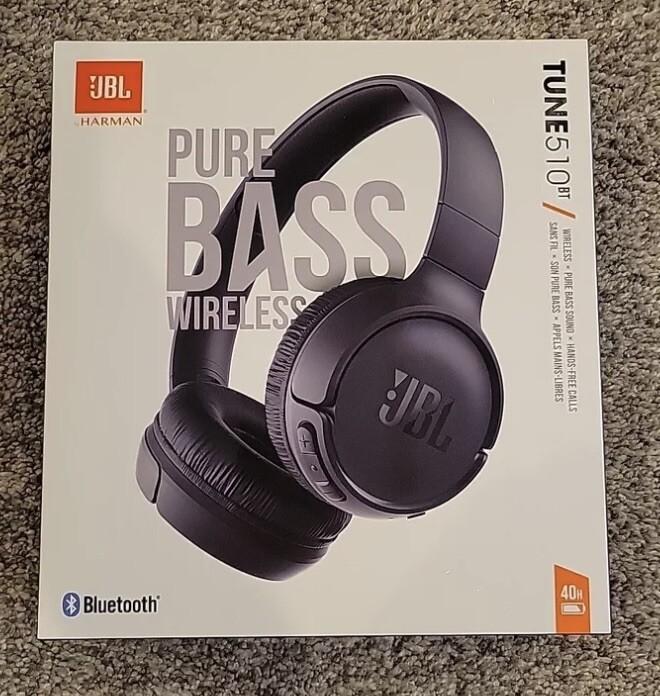 JBL Tune 510BT Wireless Headphones – Pure Bass Sound, Electronics, Exercise, Gym