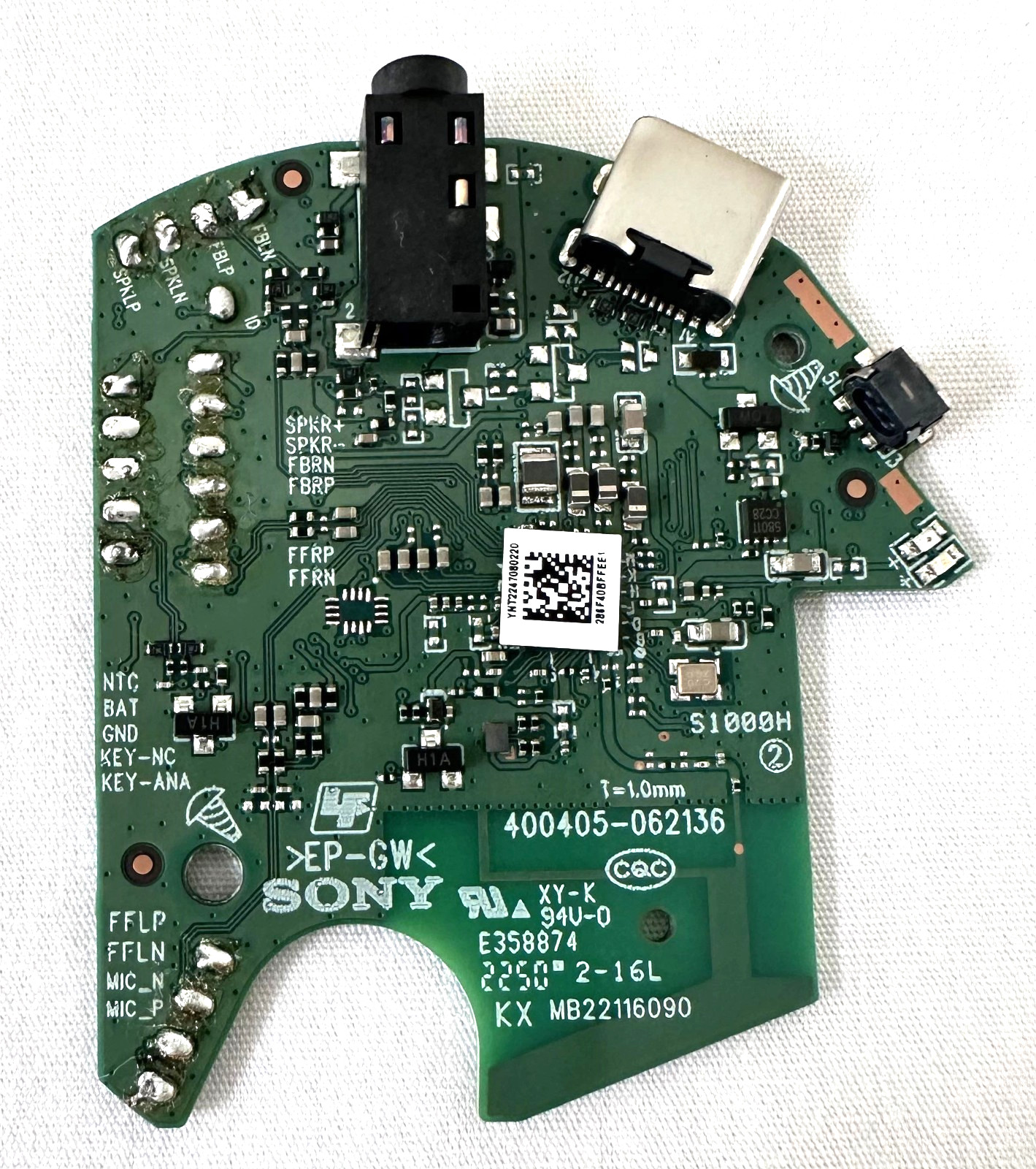 Sony Original Left Side Main Board for WH-CH720N Wireless Headphone Black
