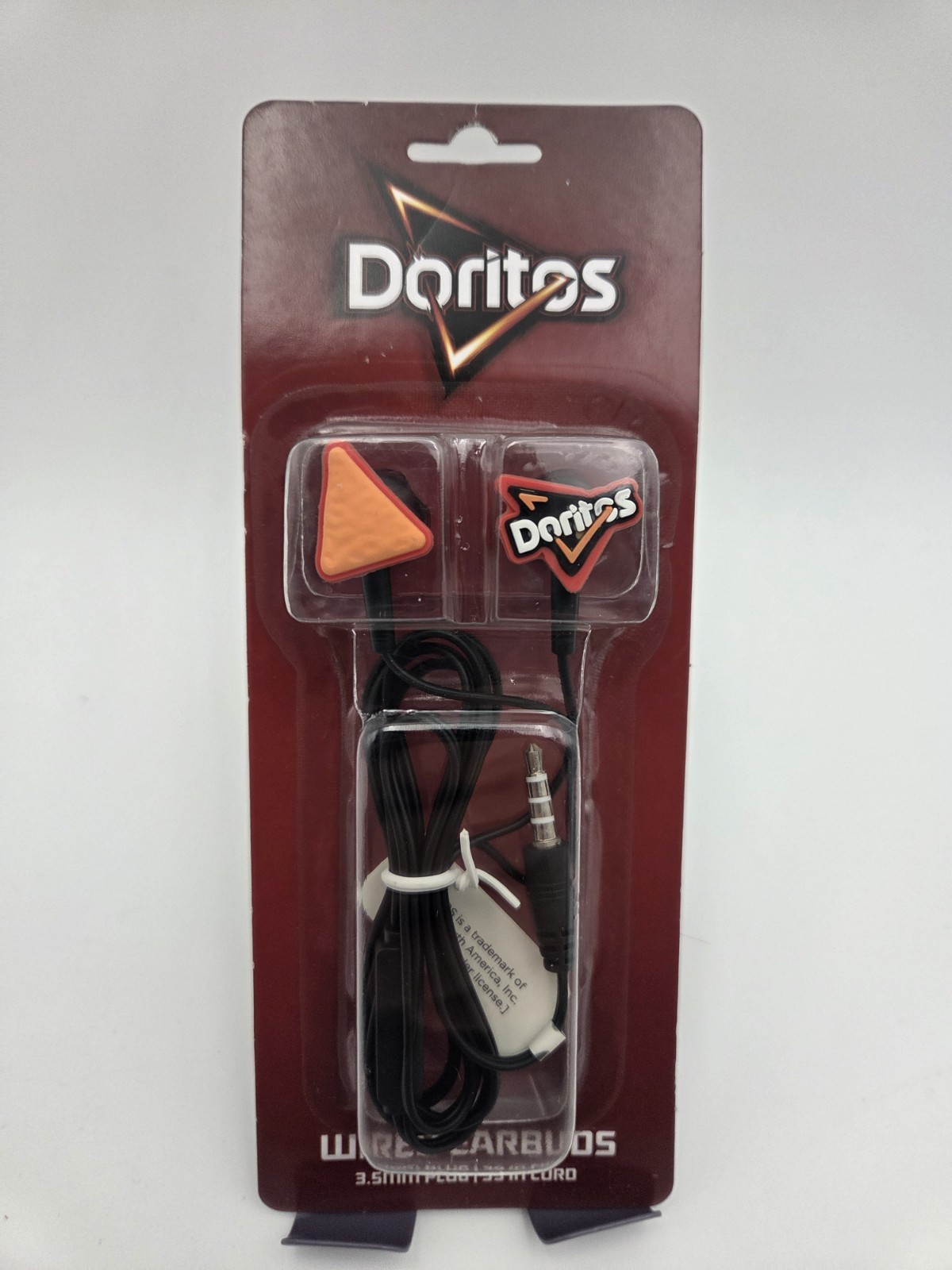 NEW Doritos Wired Earbuds 3.5mm Jack Chip Bag Logo Collectible Headphones