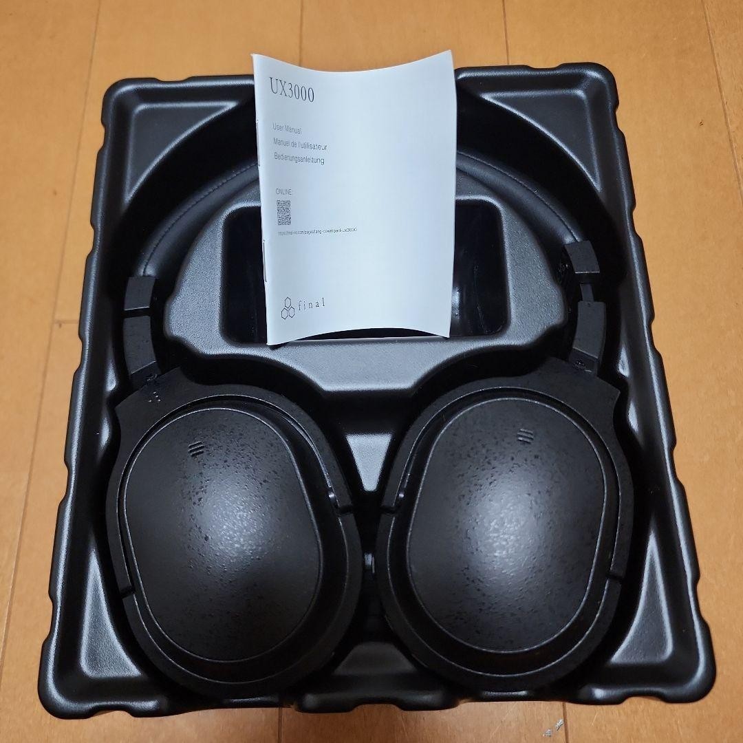 FINAL Audio UX3000 Wireless Bluetooth Active Noise Cancelling Headphones Used