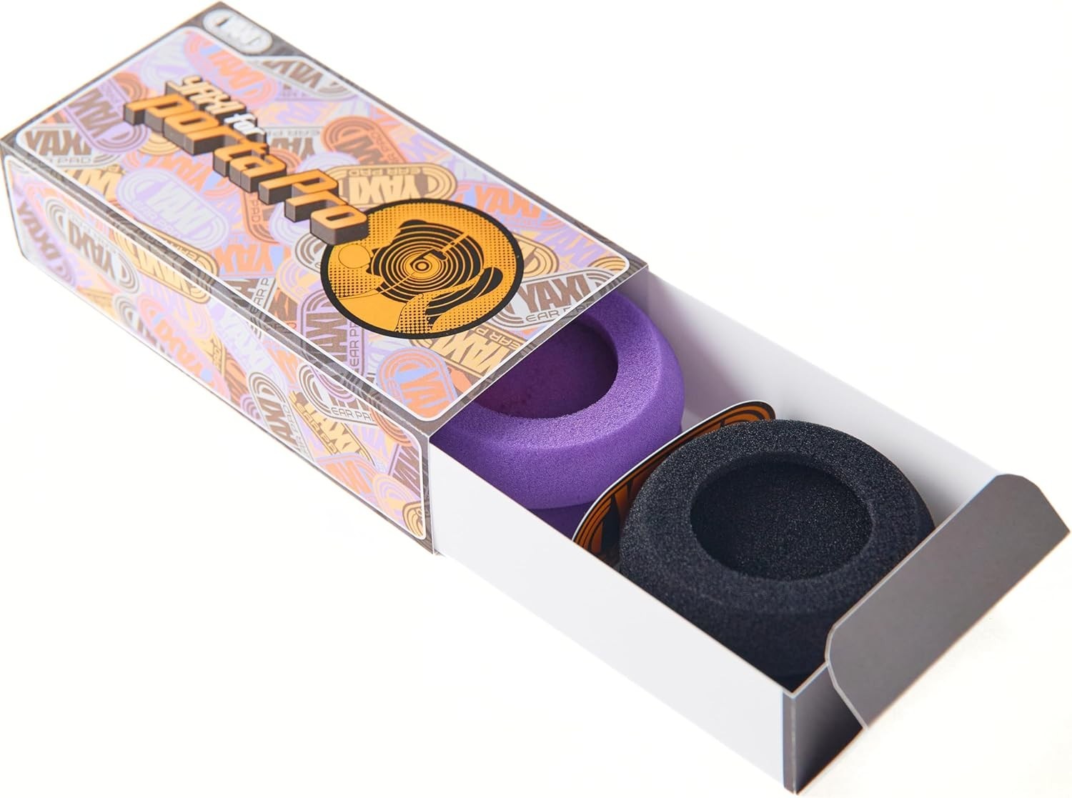 EARPADS for Koss PORTAPRO 2Pairs (Purple+Black)