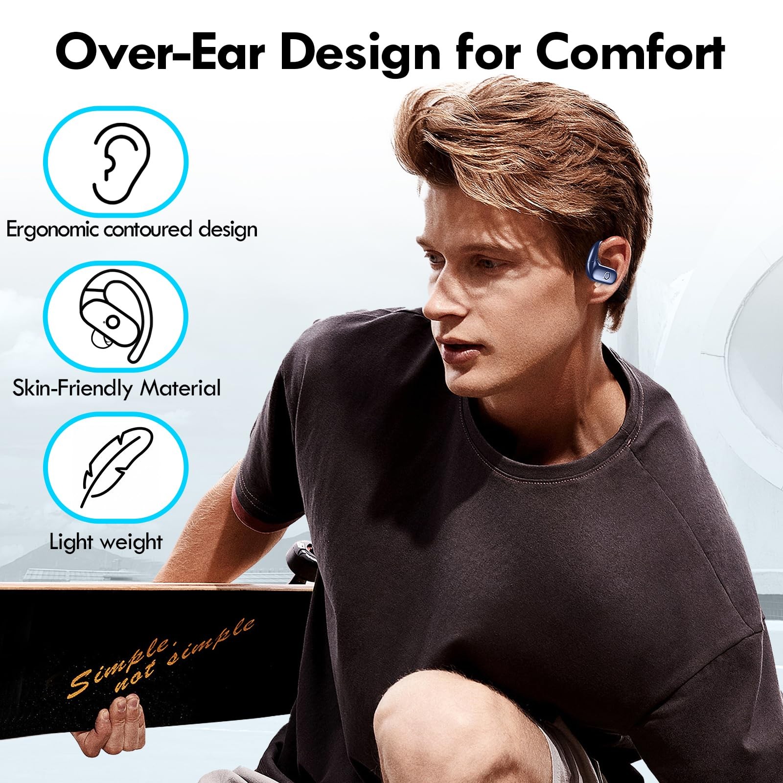 Wireless Earbuds Bluetooth Headphones Sport,Over Ear Buds with Deep Bass Soun…