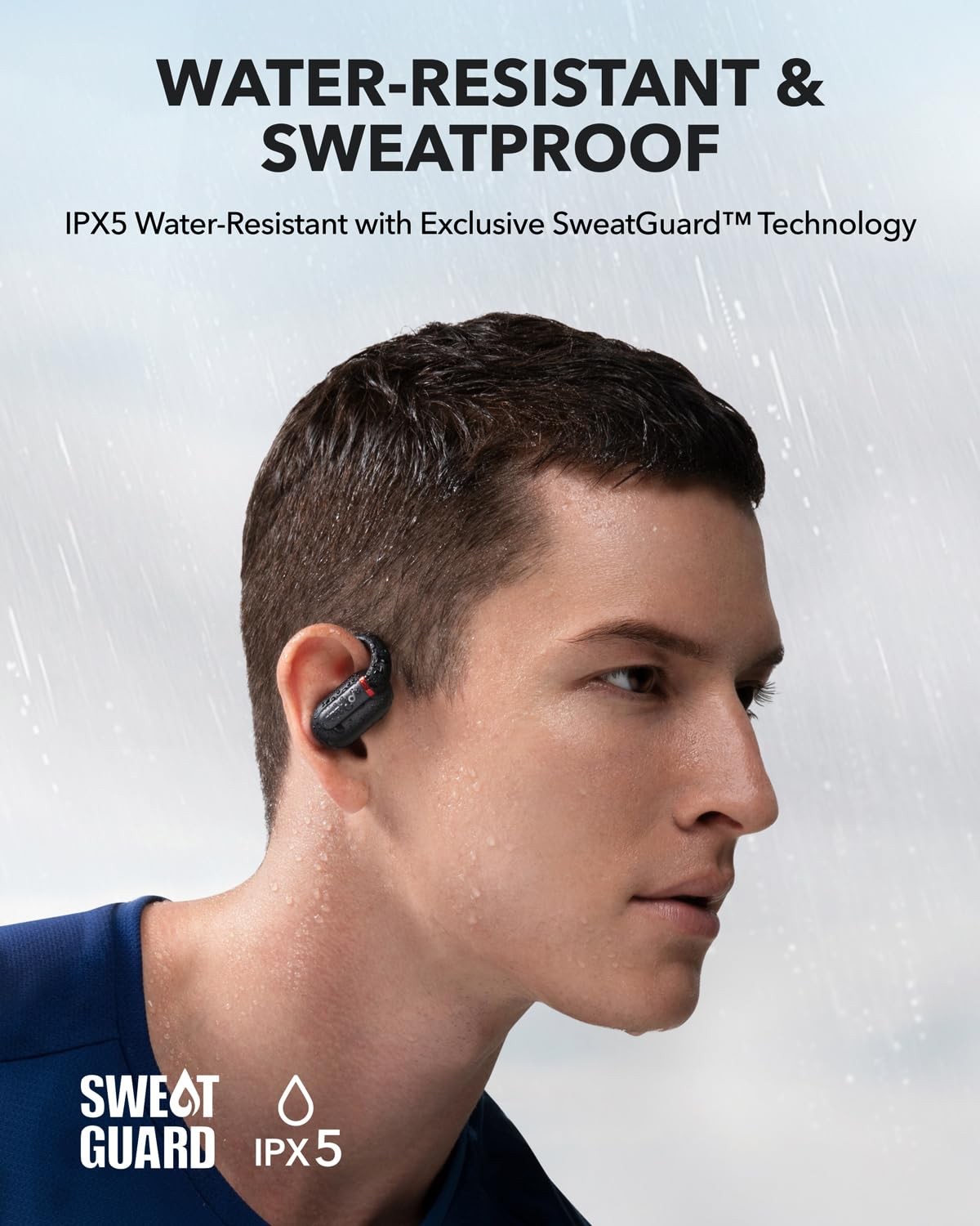 Soundcore V30i Open Ear Headphones Lightweight Secure Fit Clear Sound 36 Hour…