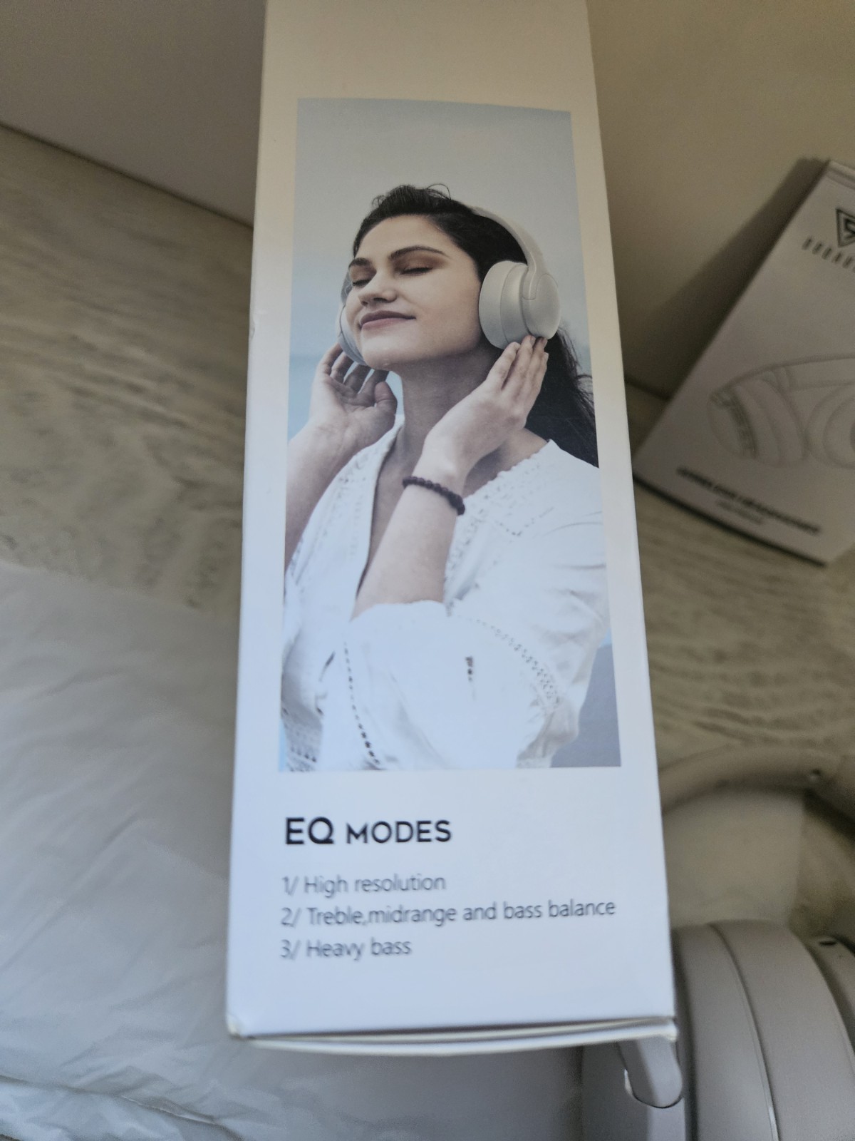 NEW Doqaus Life 4 Wireless Headphones Light Grey Gray Open Box New
