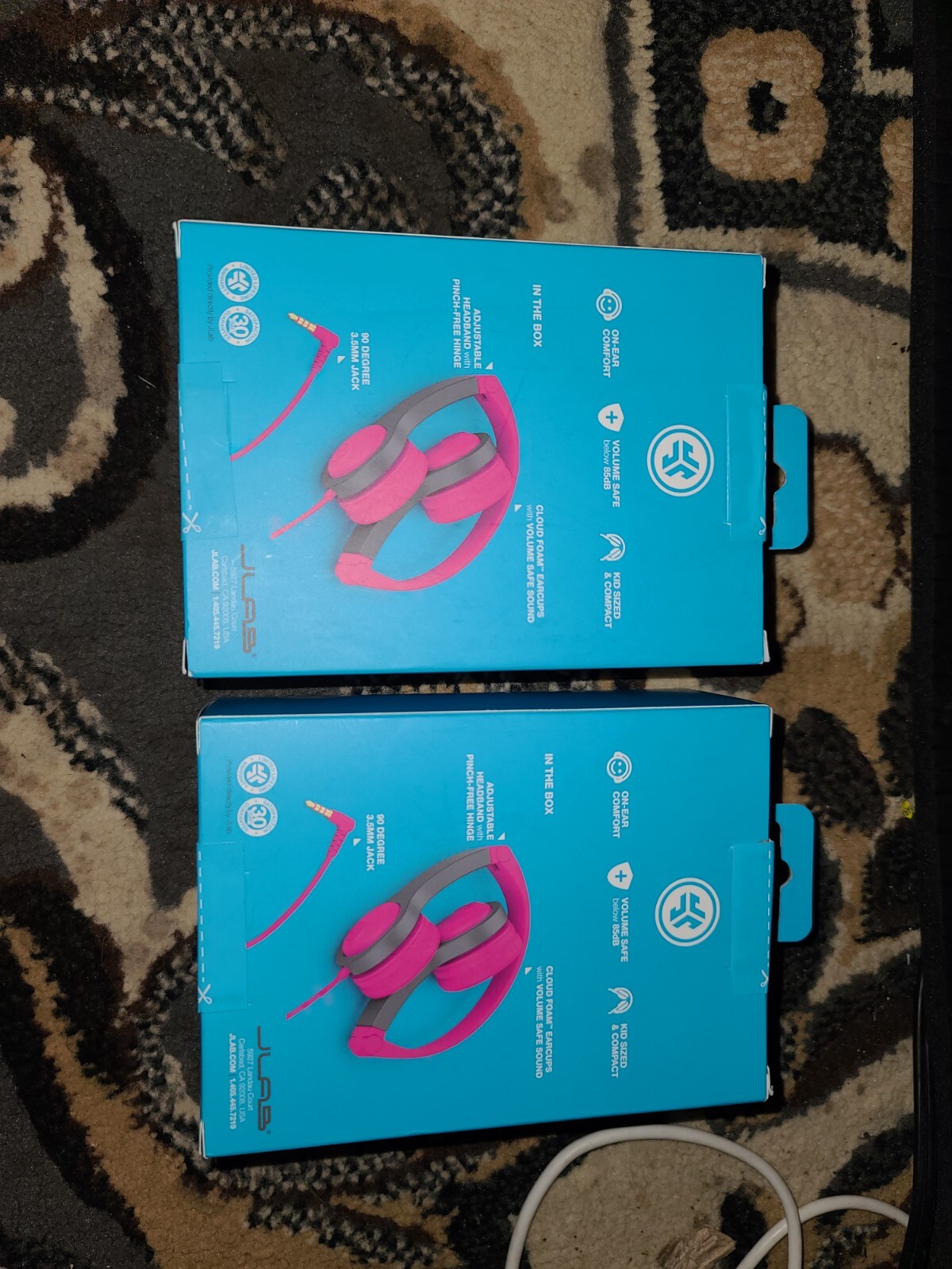 JLAB JBuddies Folding Kids Headphones Perfect For Kids 2-8 Years {LOT OF 2}