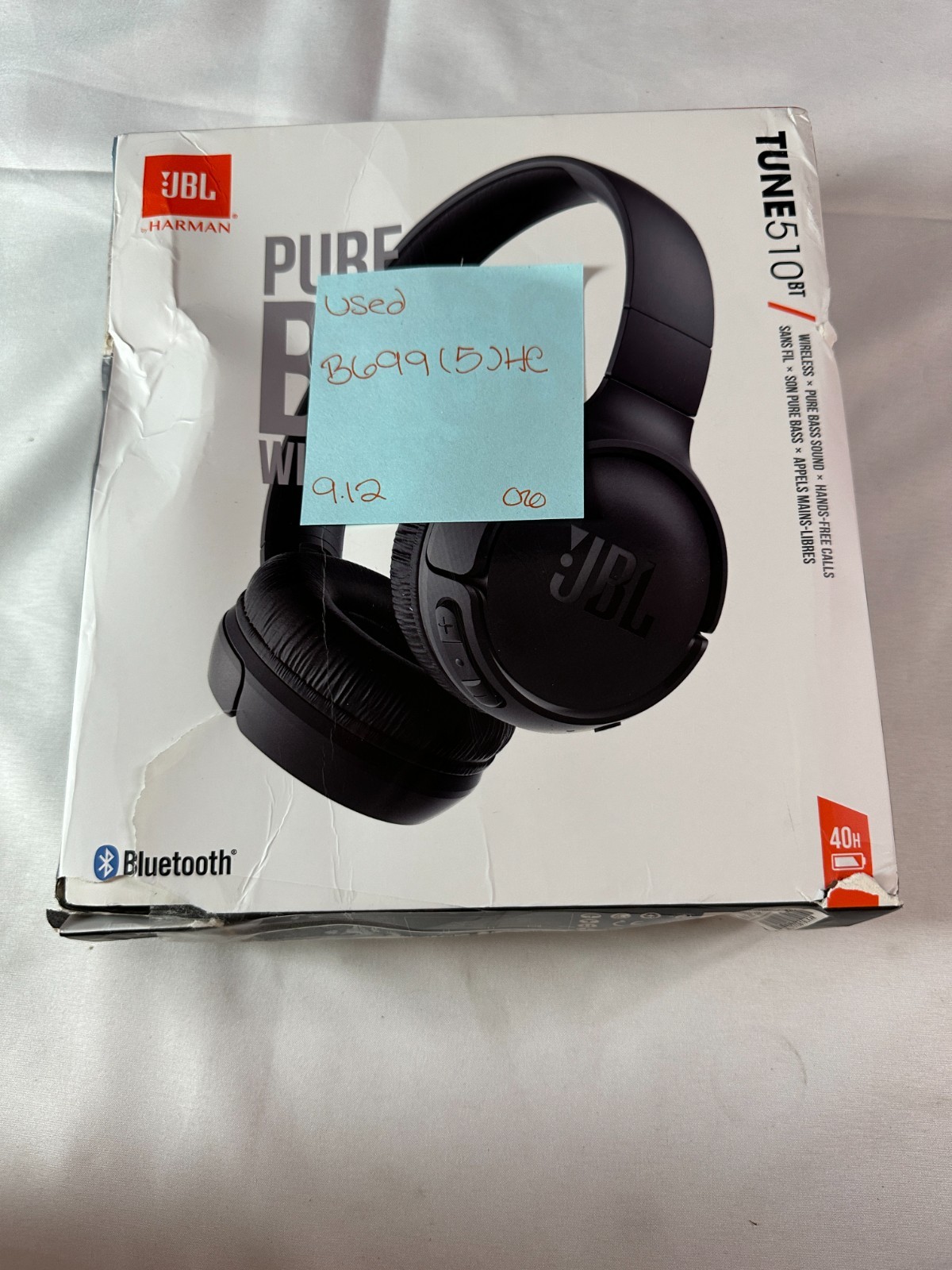 JBL Tune 510BT Wireless 40 Hours Playtime Bluetooth Headphones