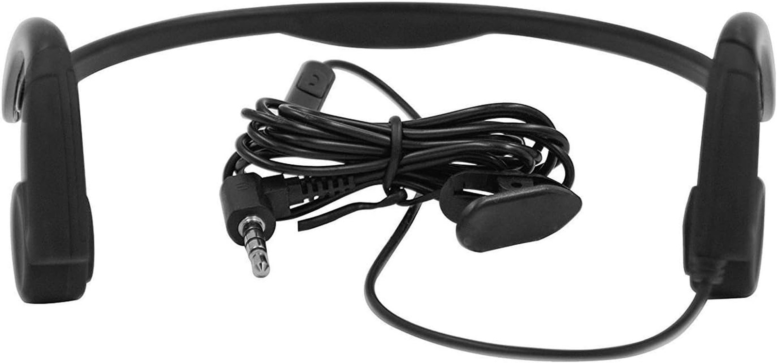 Bone Conduction Wired Headphones with Noise Cancelling Mic 3.5Mm Connector Sweat