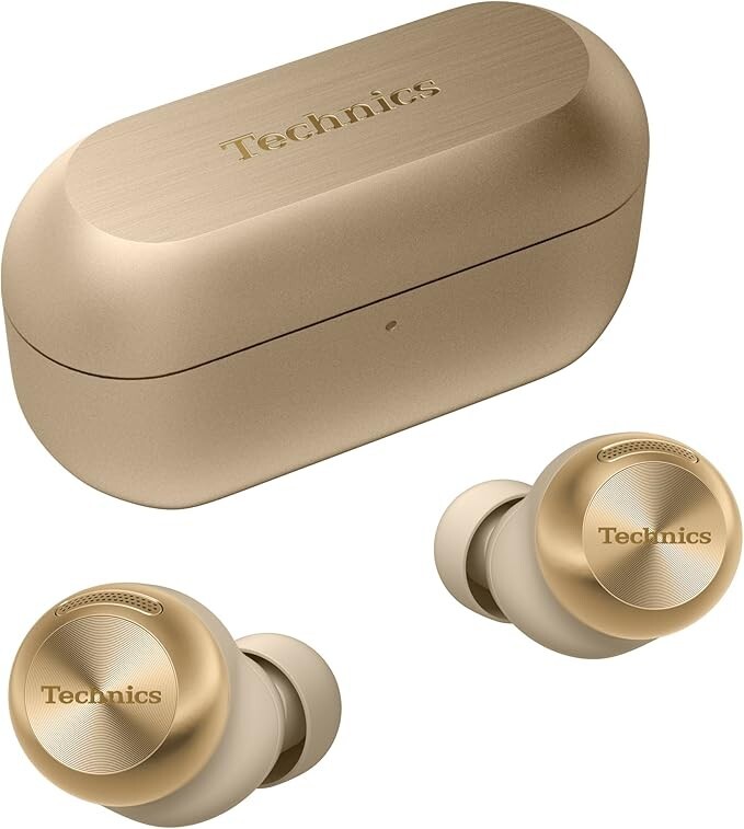 Technics earphones magnetic fluid driver Bluetooth champagne gold EAH-AZ100-N