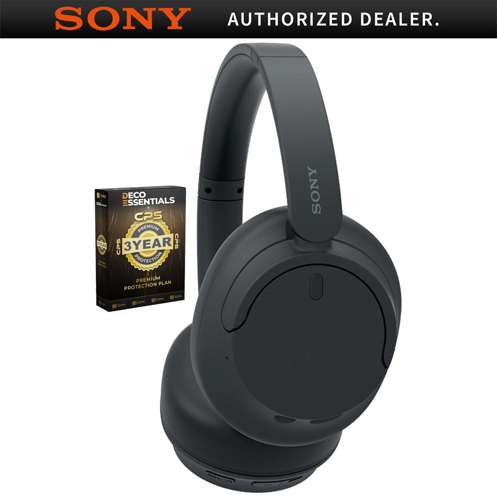 Sony Wireless Noise Cancelling Headphone Black with CPS 3 Year Extended Warranty