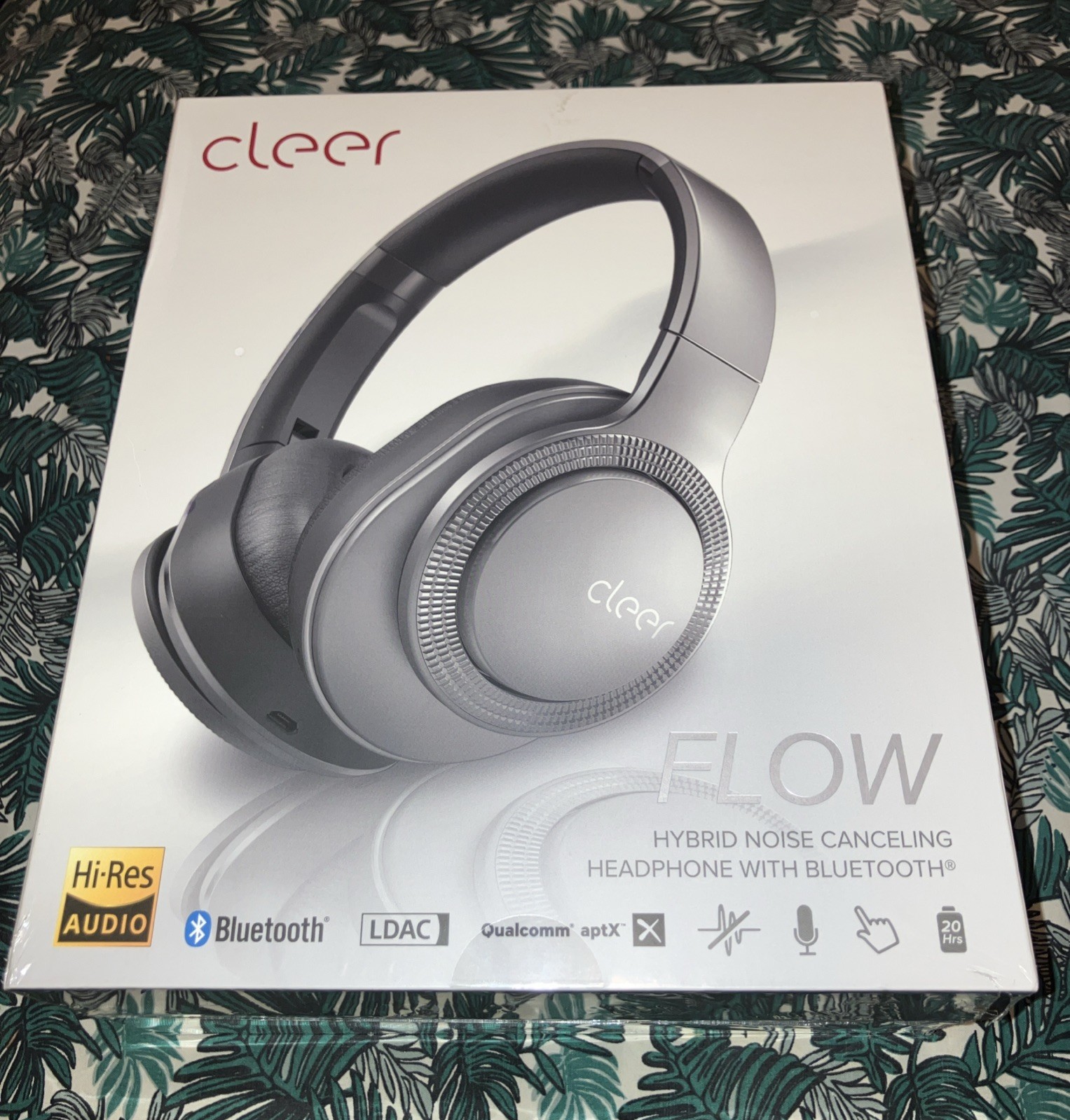 DISCONTINUED Cleer Flow Noise-Canceling Wireless Bluetooth Headphones SILVER