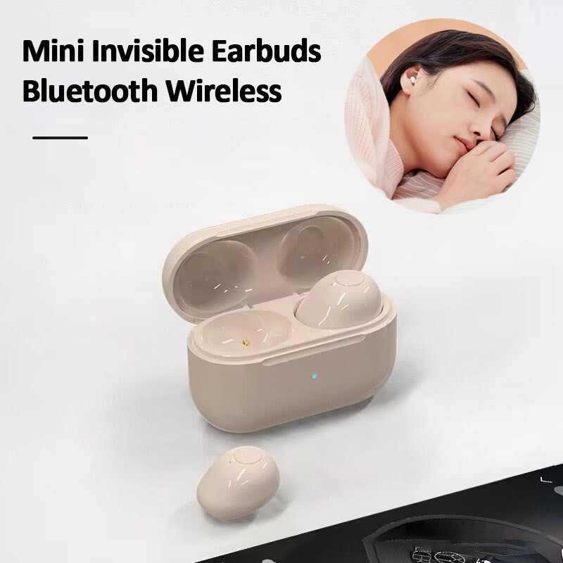 Mini Invisible Sleep Earbuds for iPhone 17/16/15/14/13/12/11 Bluetooth Earphones