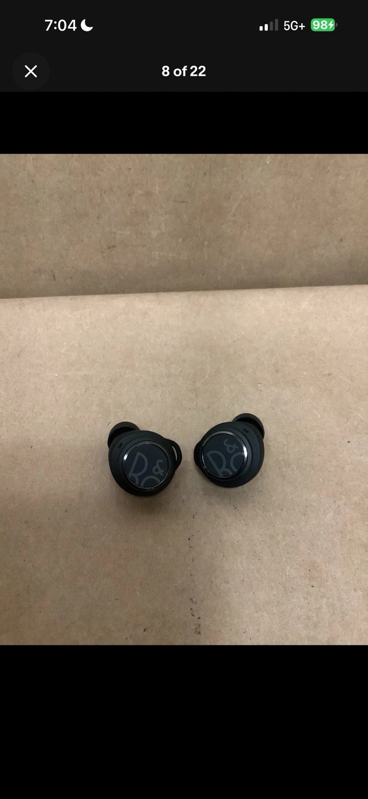 Bang & Olufsen B&O BeoPlay E8 Wireless Bluetooth Earbuds In Charger Case – Black