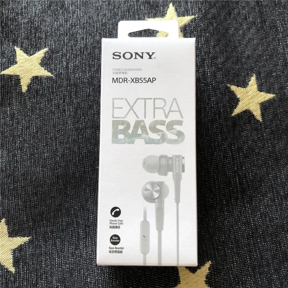 Bass Booster In-Ear Headphones In-line Remote Mic For SONY MDR-XB55AP – 2 Colors