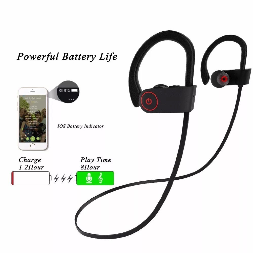Waterproof Bluetooth 5.0 Stereo Sport Wireless Headphones in Ear Headset lot USA