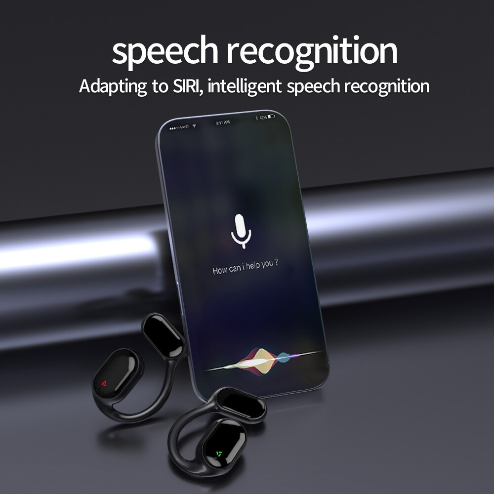 Bluetooth 5.3 Wireless Bone Conduction Headphones Wireless Headset Earbuds