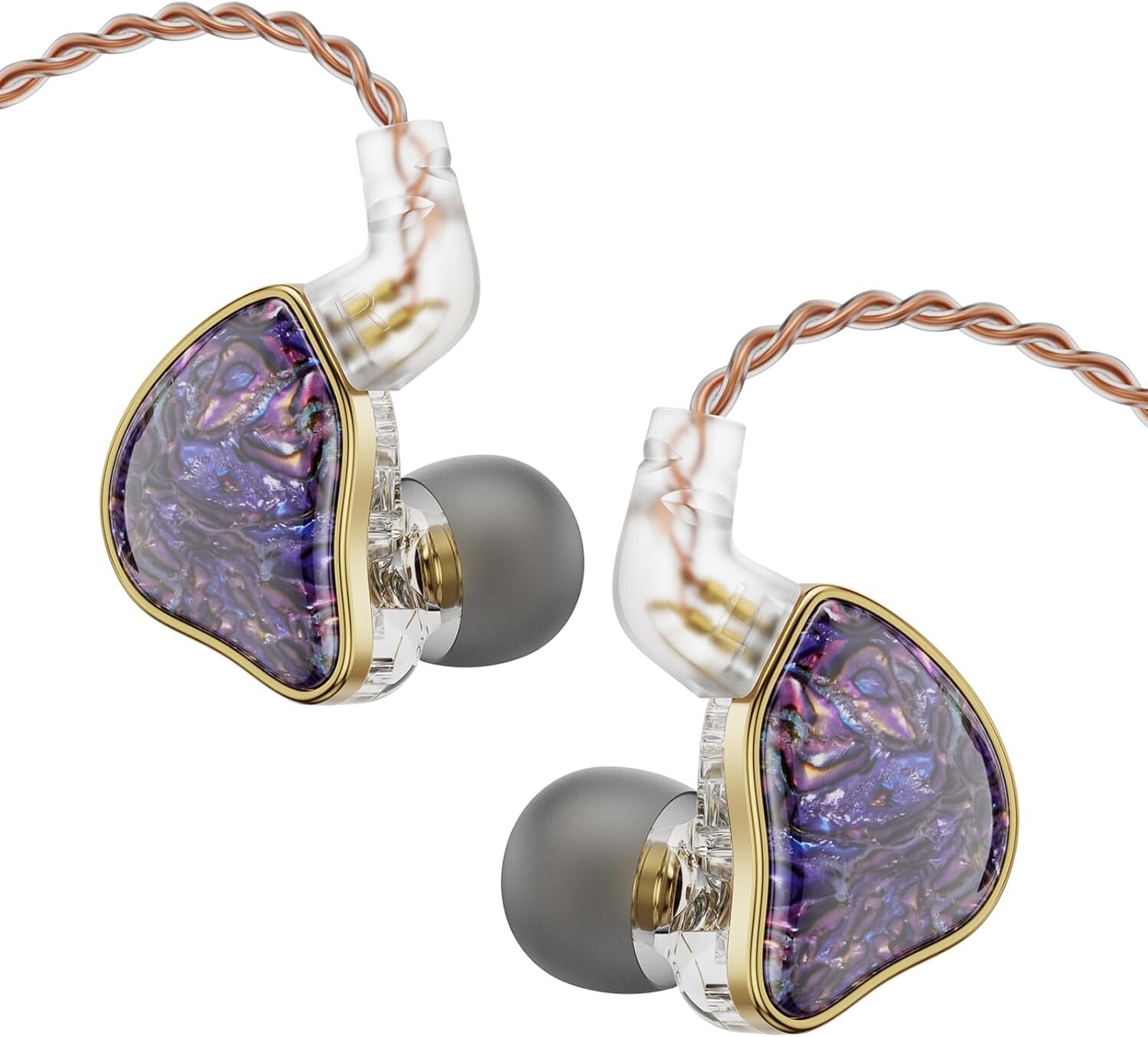 NICEHCK DB2 IEM Earphones Without Microphone: Resin 1BA 1DD Hybrid in Ear Mon