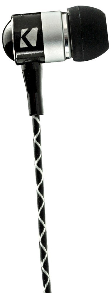 Kicker 46EB54 In Ear Earbuds Black Wired Stereo Audio with Built In Mic