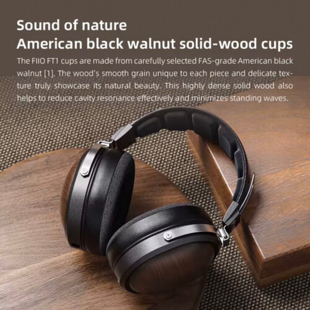 FiiO FT1 Pro Open-Back Planar Magnetic Wired Hi-Fi Headphones for Home, Studio