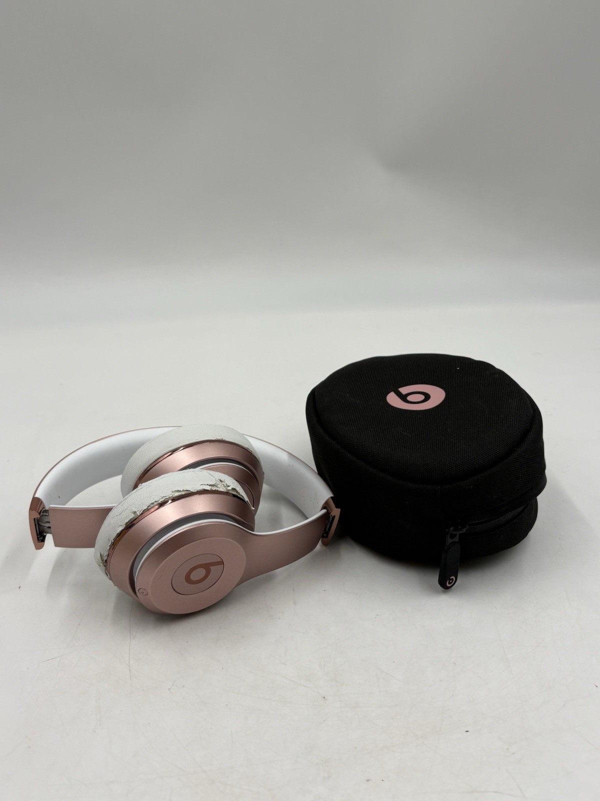 Beats Solo3 Rose Gold On-Ear Headphones Wireless Bluetooth Tested Working *READ*