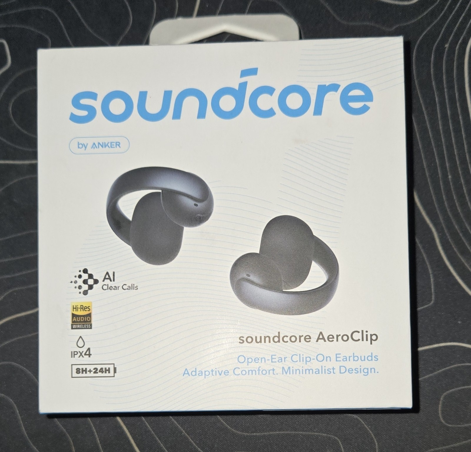 SOUNDCORE BY ANKER AeroClip Open-Ear Clip-On Earbuds Black
