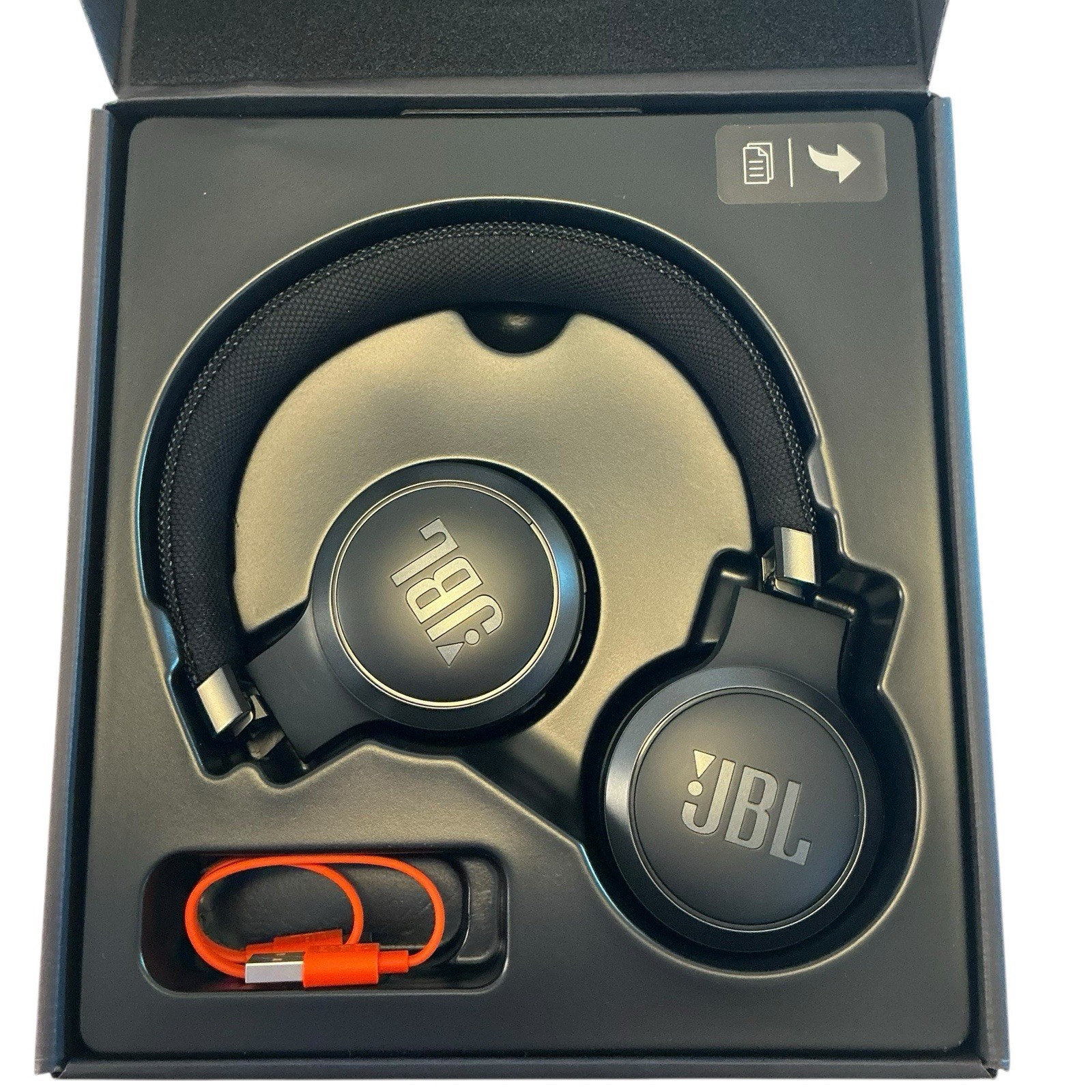 JBL Live 460NC Wireless Bluetooth Noise Cancelling On Ear Headphones Black