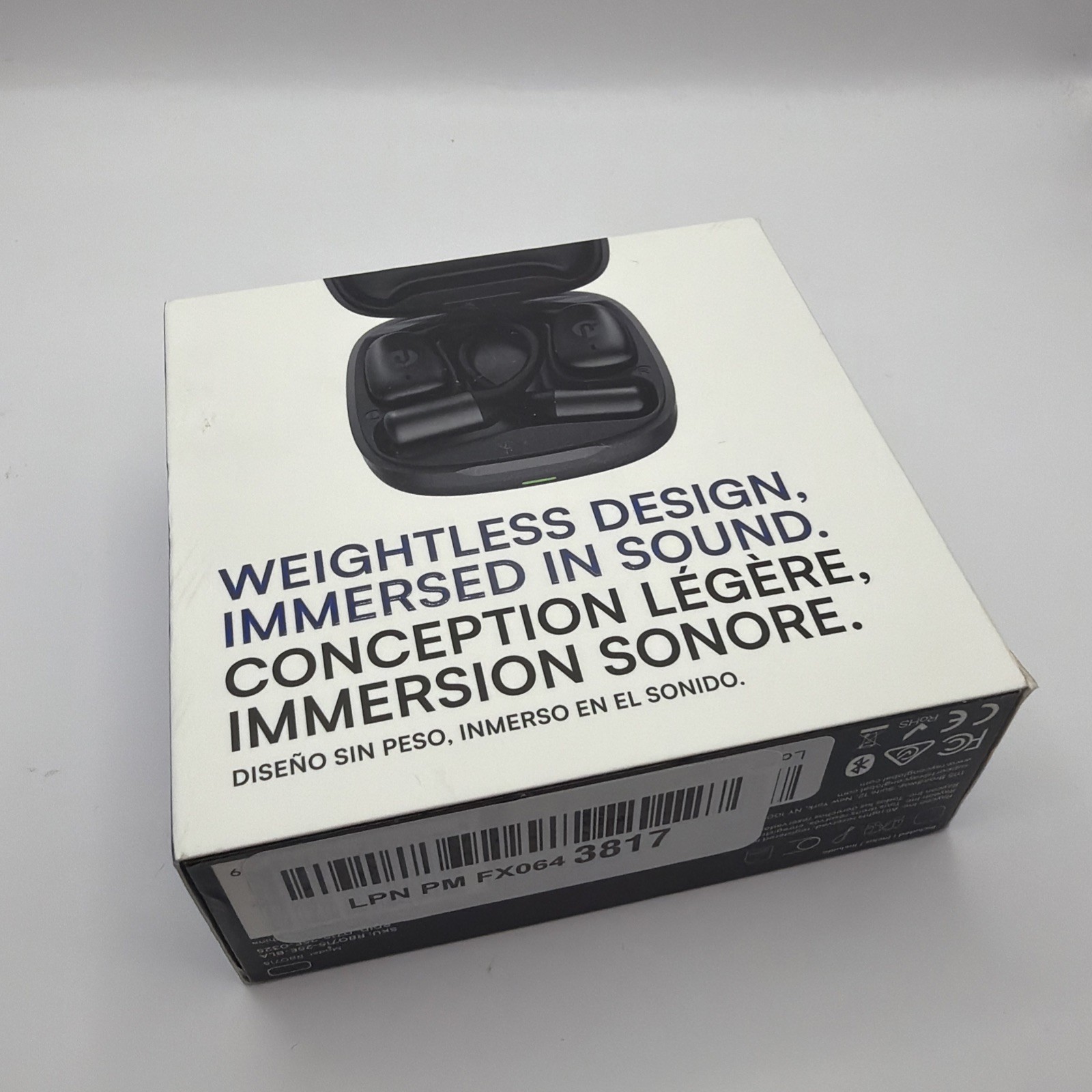 Raycon Essential Open Earbuds – Wireless Bluetooth Headphones – Black Open Box