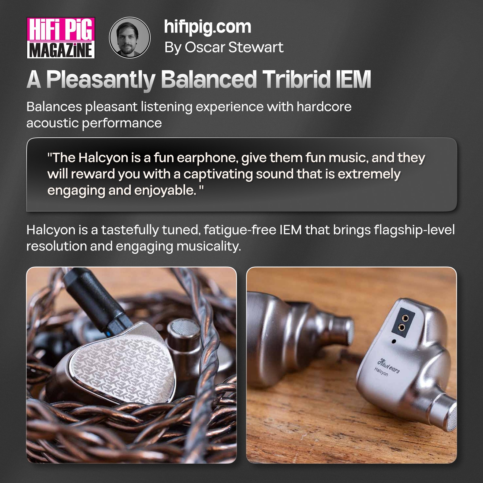 Kiwi Ears Halcyon World’s First MEMS + 1DD + 3BA Tribrid IEM Earphones