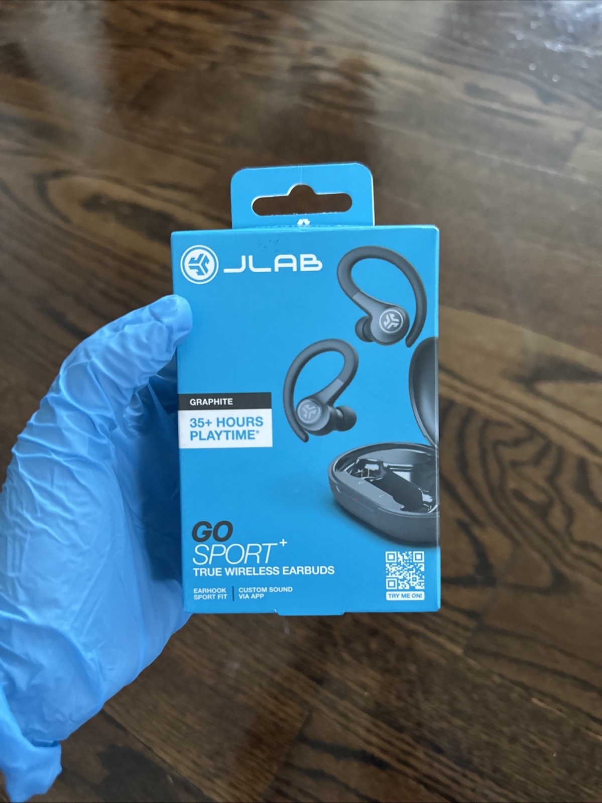 New JLab Go Sport+ True Wireless Bluetooth Earbuds Charging Case Graphite Brand