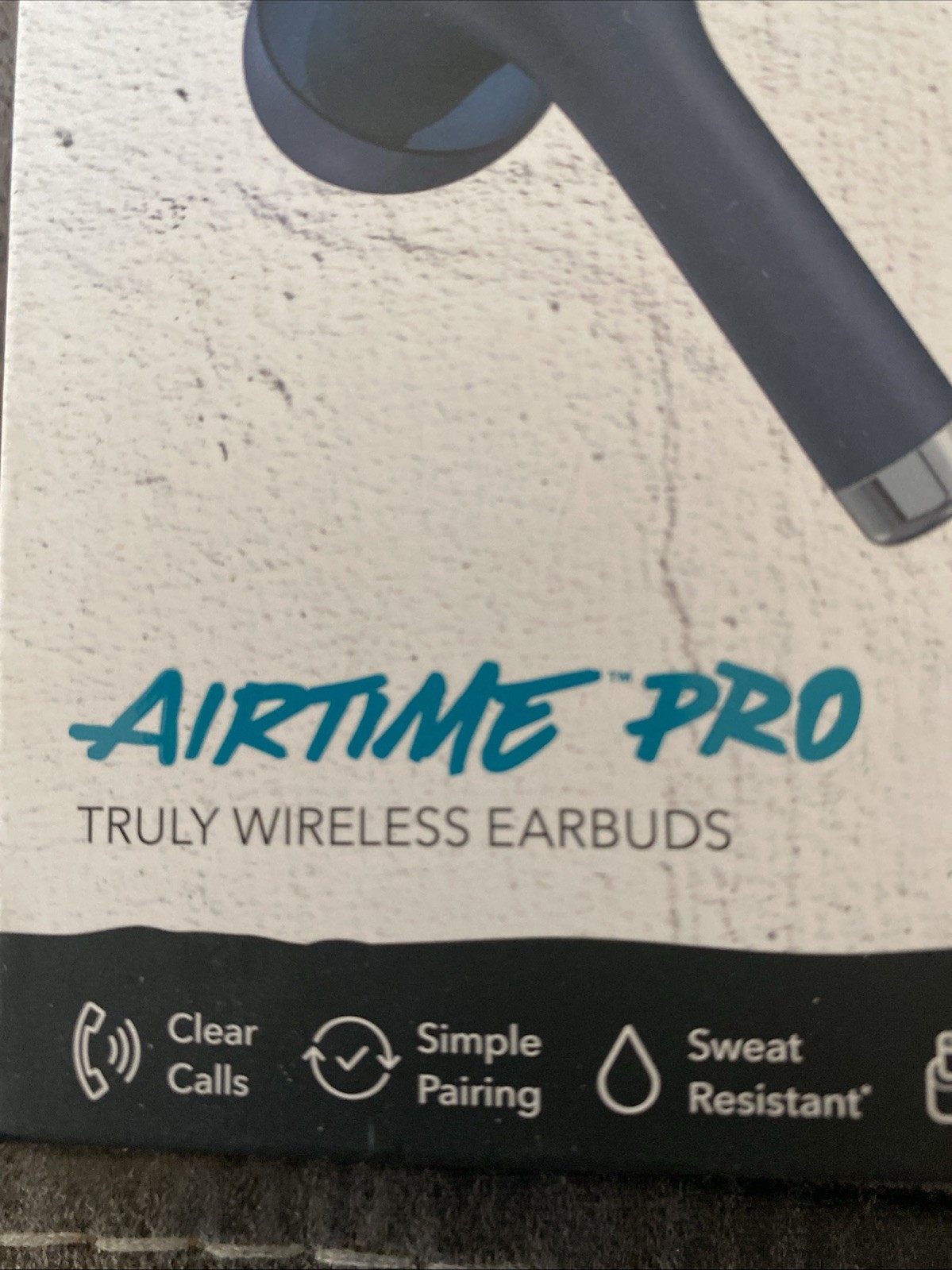iFrogz AirTime Pro Truly Wireless Earbuds + Charging Case – white/black/blue